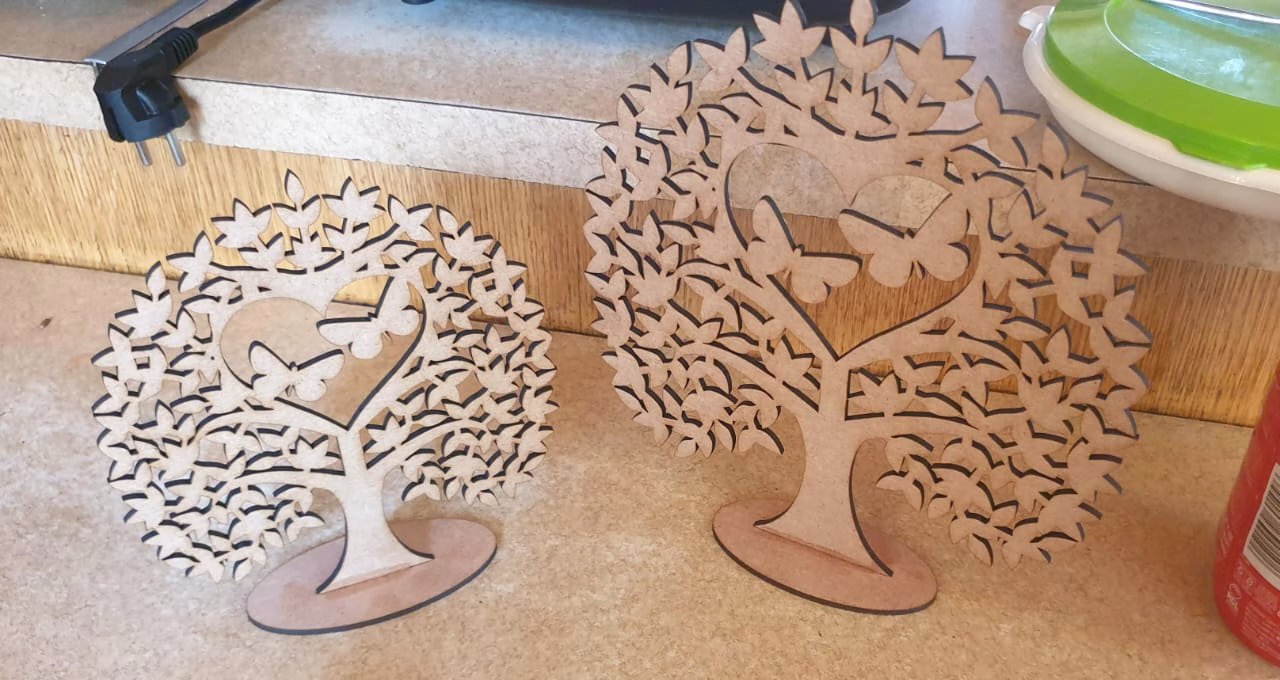 tea light village love trees (2)