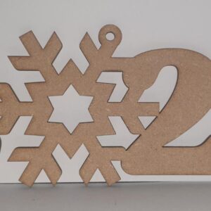 2022 with Snow Flake - Christmas Decor