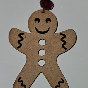 Gingerbread man Christmas tree ornament