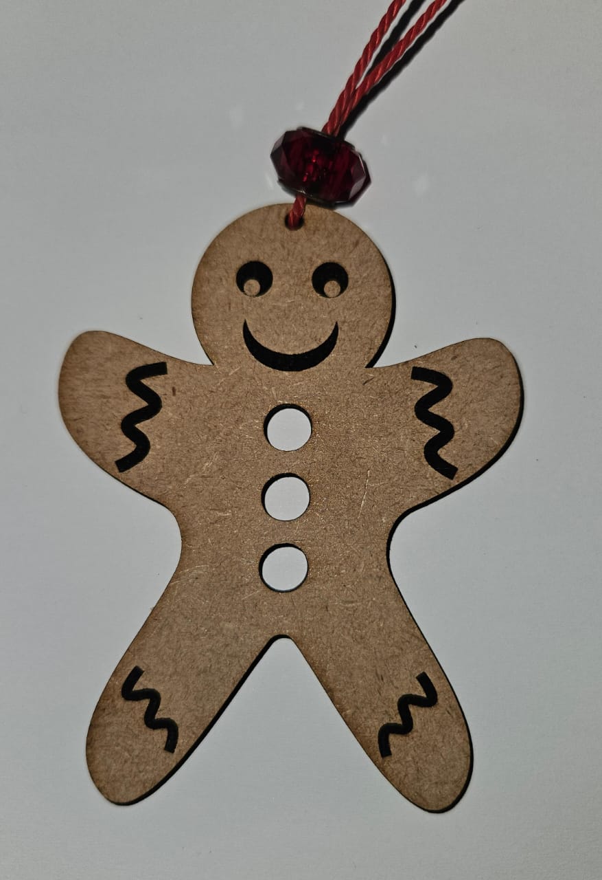Gingerbread man Christmas tree ornament