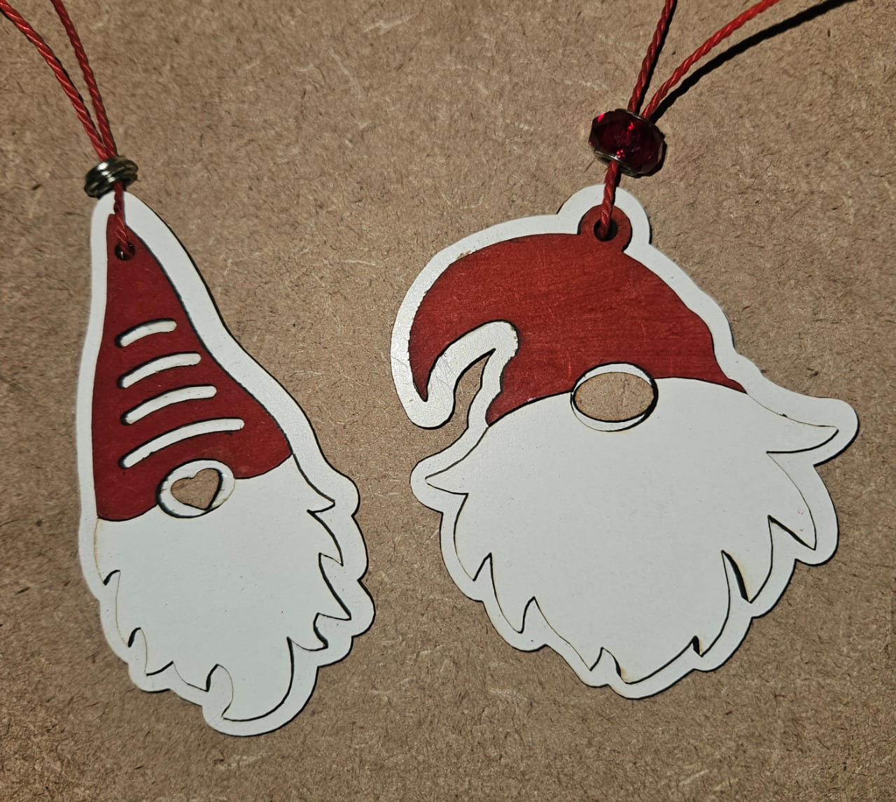 Gnome Christmas tree ornament set of 4 can be personalized