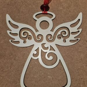 Heavenly Angel Christmas tree ornament can be personalized