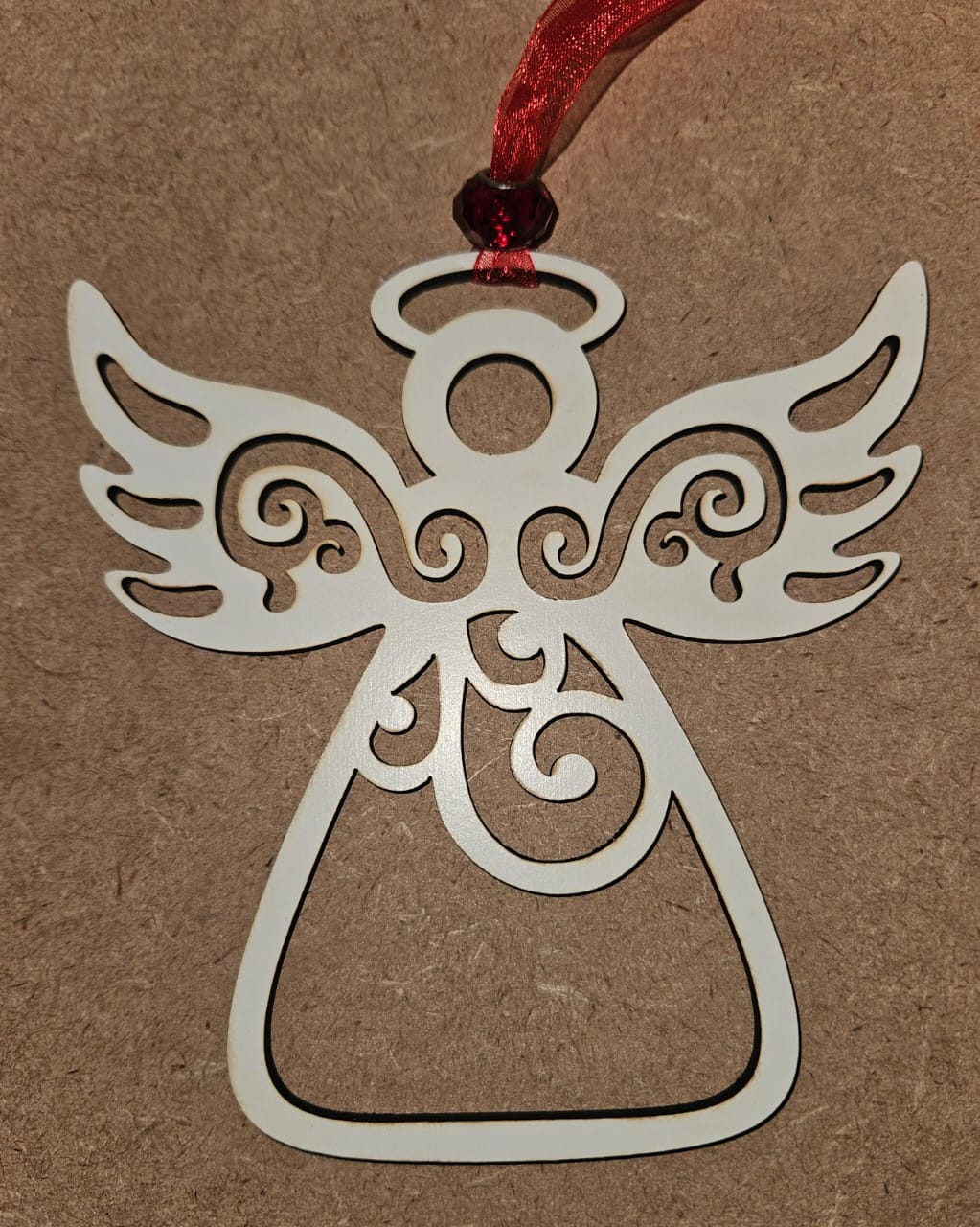 Heavenly Angel Christmas tree ornament can be personalized