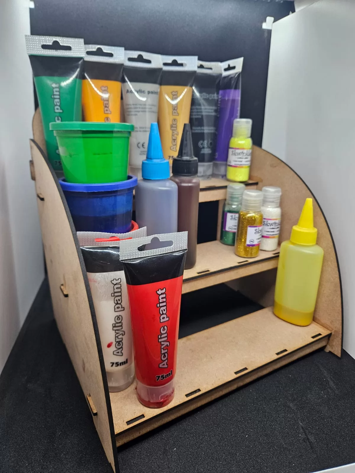 3 Layer Laser Cut Stand (Paint Stand) - Image 2