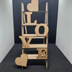 Love Ladder Stand Laser Cut - Valentine