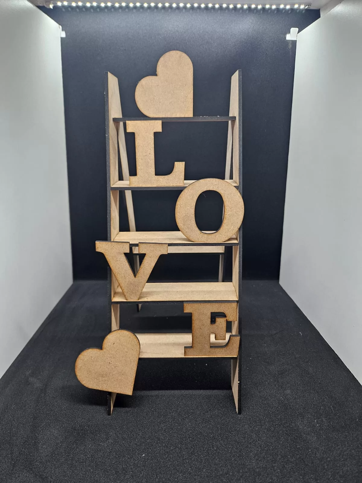 Love Ladder Stand Laser Cut - Valentine