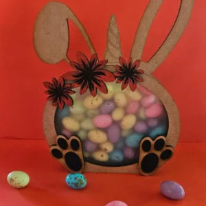 Personalized Easter bunny egg bank for small treats