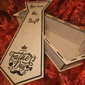 Father's Day Tie Shape Gift Box