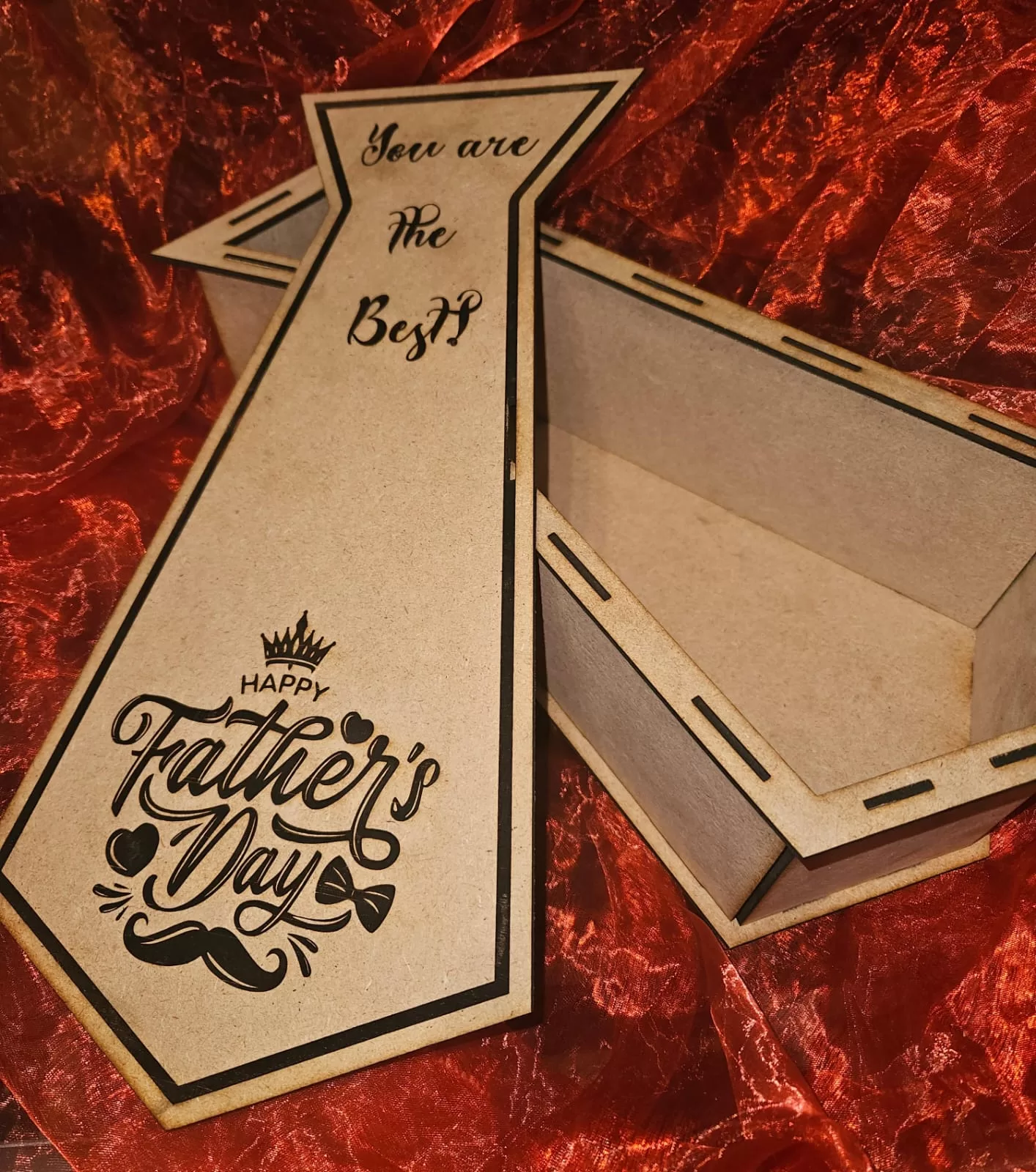 Father's Day Tie Shape Gift Box