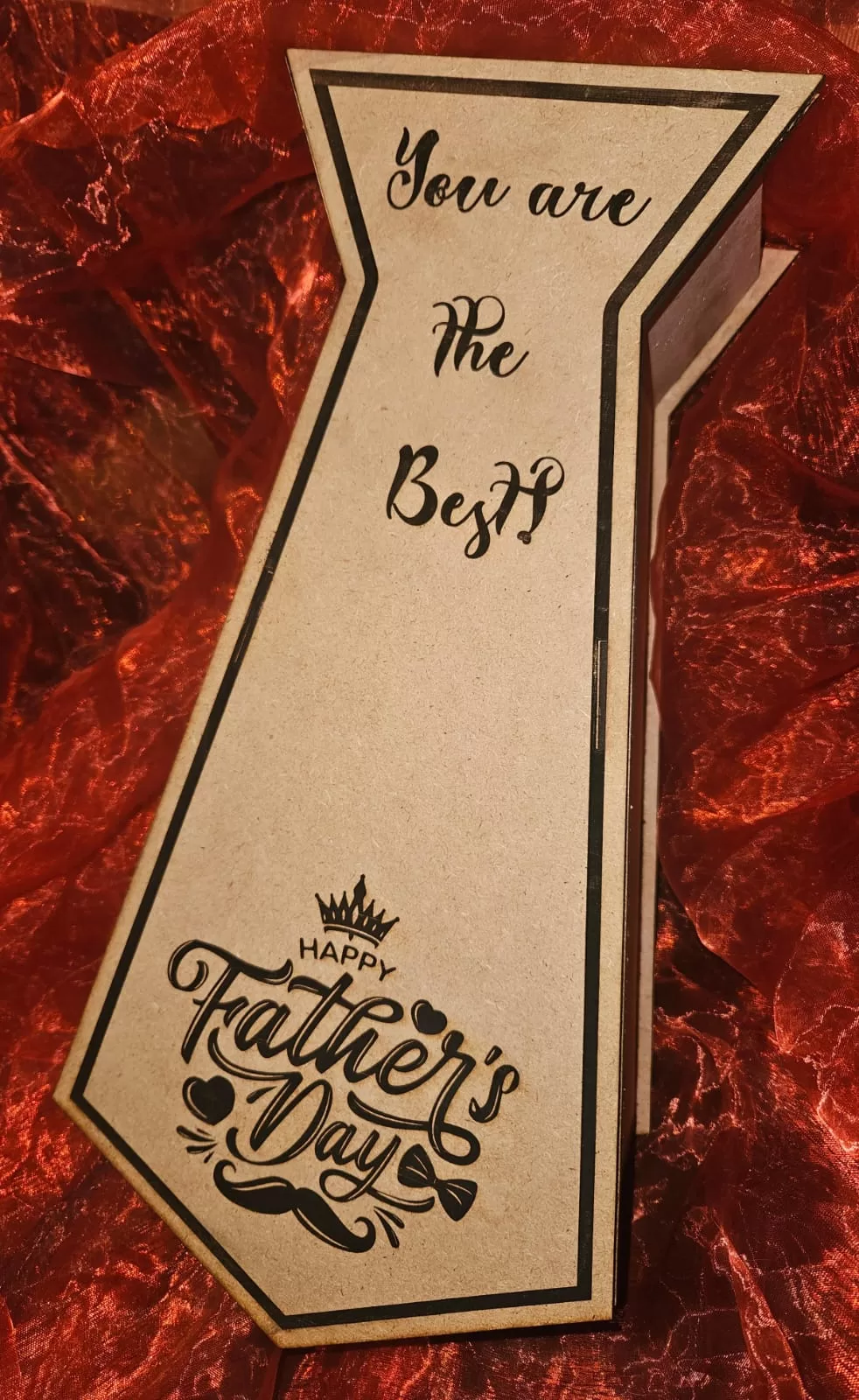 Father's Day Tie Shape Gift Box - Image 2