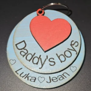 Personalized tripple keyring for dad