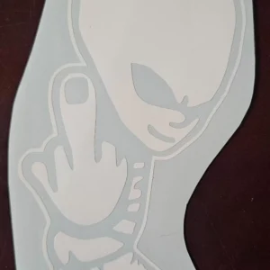 Alien Giving The Finger - Vinyl Decal