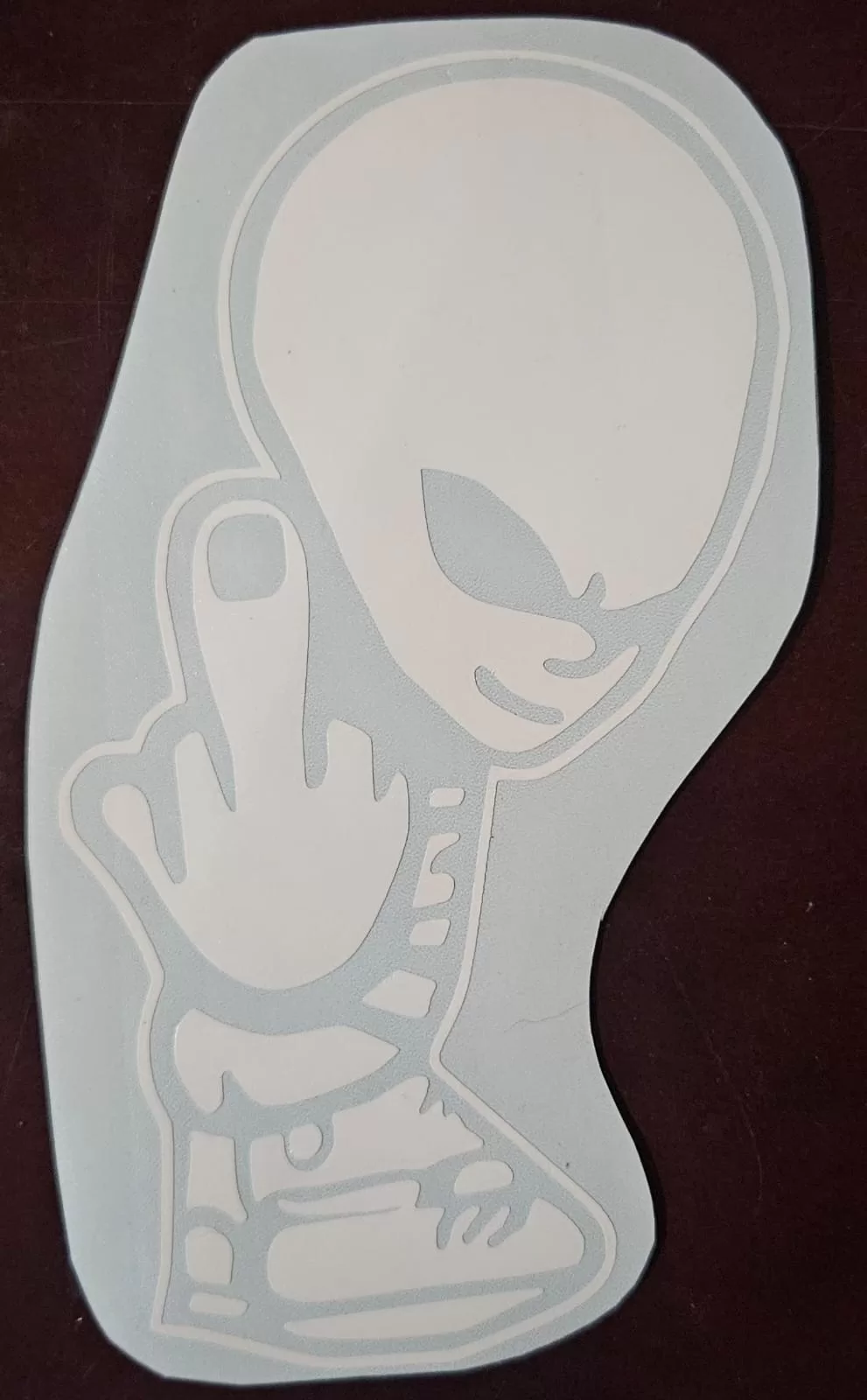 Alien Giving The Finger - Vinyl Decal