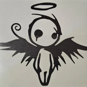 Gothic Fallen Angel of Death - Vinyl Decal
