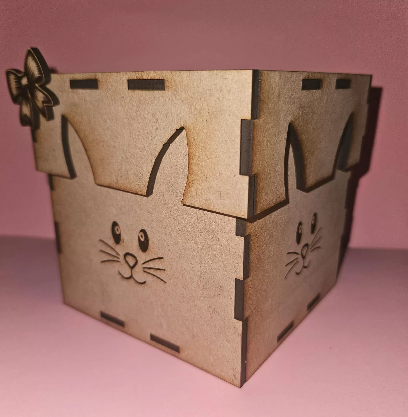 Cute Bunny Easter Egg box with lid - Image 2