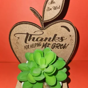 Thanks for helping me grow - Teacher gift - Flower holder