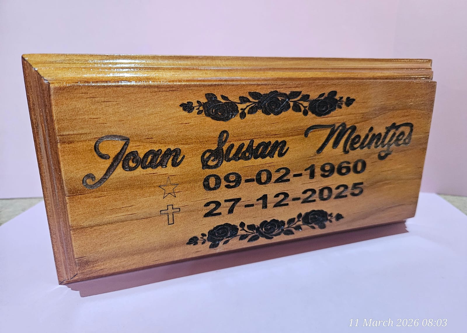 Wooden Urn for Human ashes - Image 3