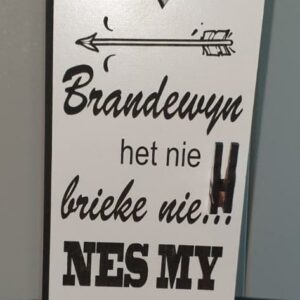 Brandy bottle gift box with flip lid