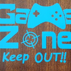 Game Zone - Vinyl Decal 130mm x 195mm