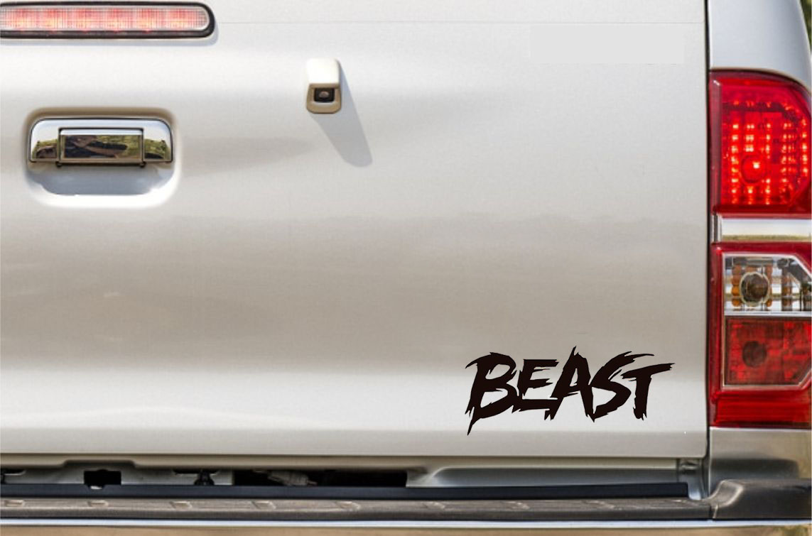 Beast - Bakkie Vinyl Decal (Small)