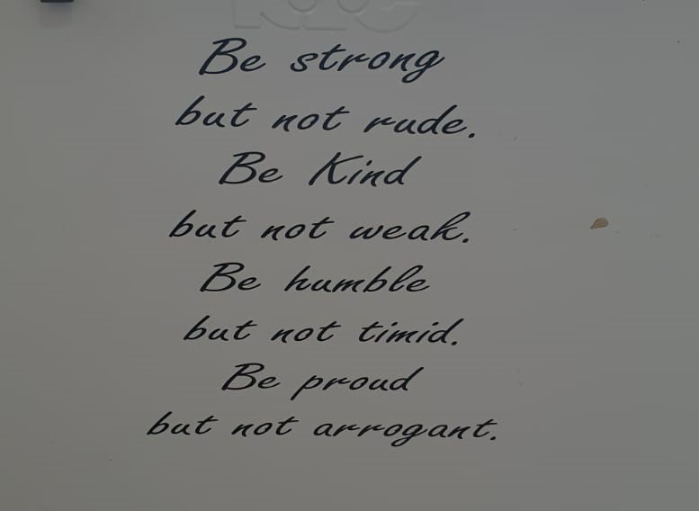 Be Strong But not Rude - Vinyl wall Decal
Size: 290mm x 335mm