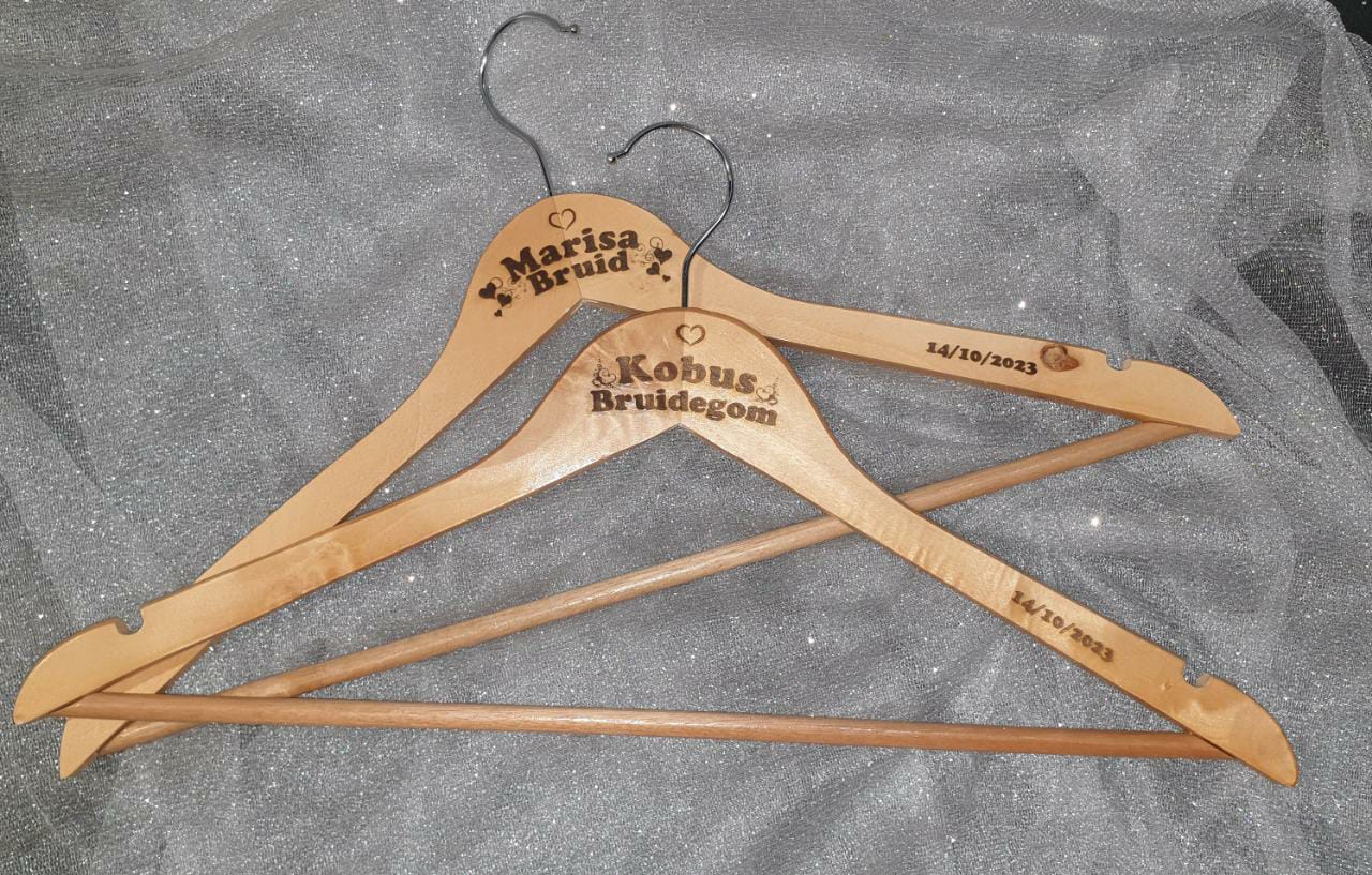 Custom Engraved Coat Hangers