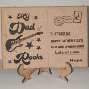 Father's day post cards with stands