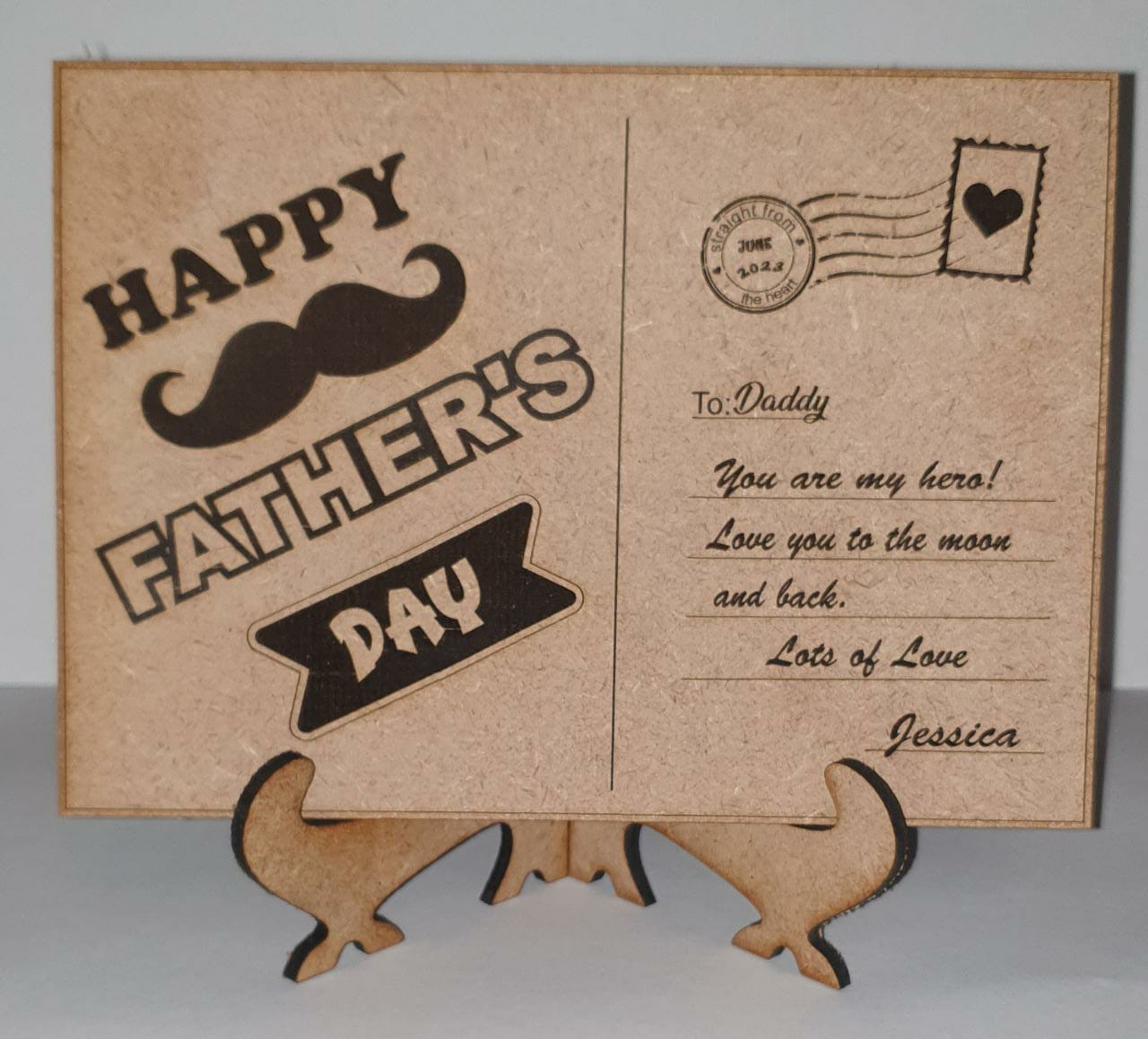 Father's day post cards with stands - Image 4
