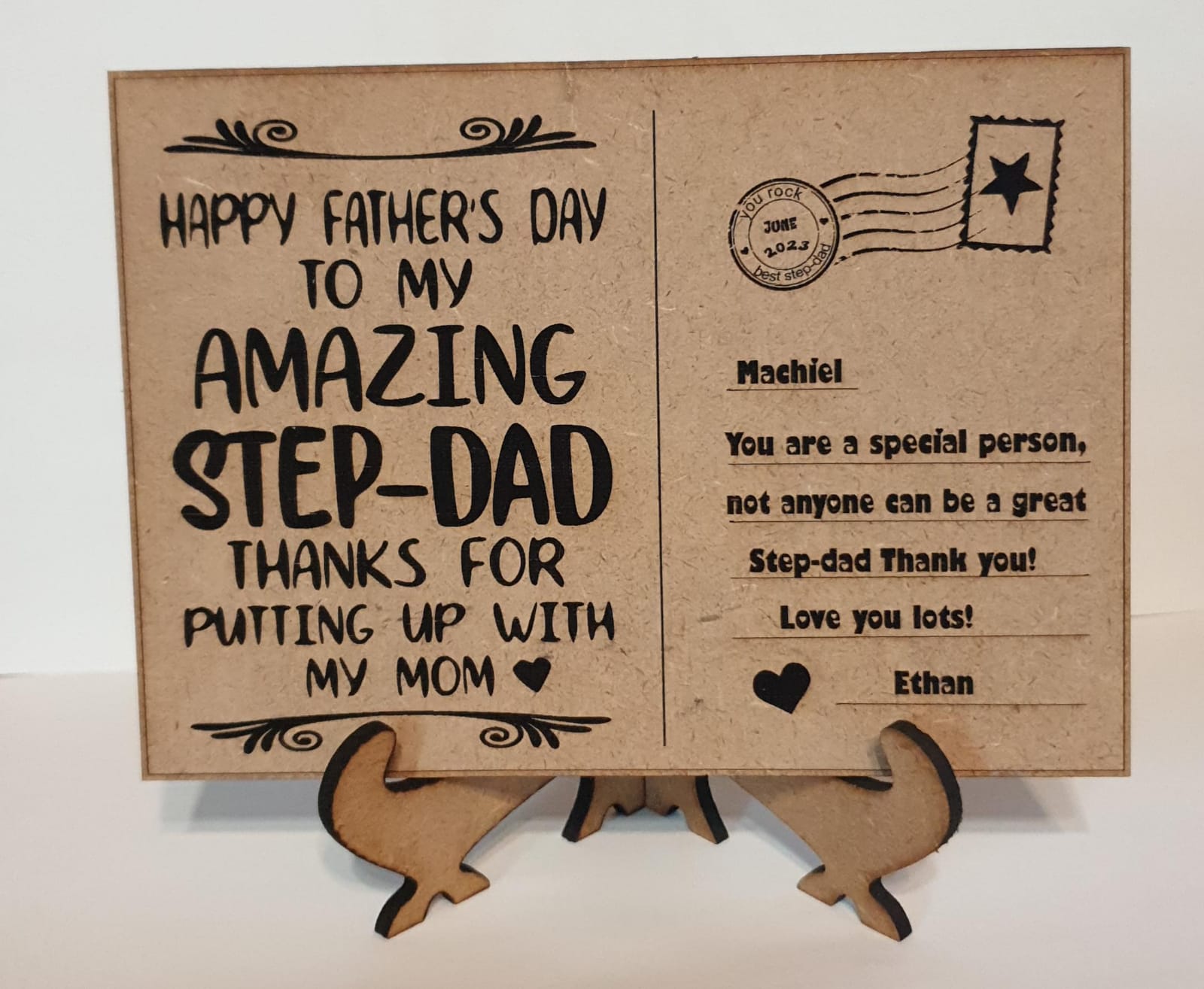 Father's day post cards with stands - Image 5