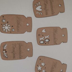 Small bottle gift tag (set of 10)
