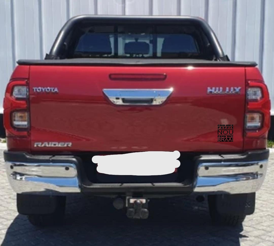 Gooi Kole Pappie Nou gaan ons braai - Bakkie Vinyl Decal