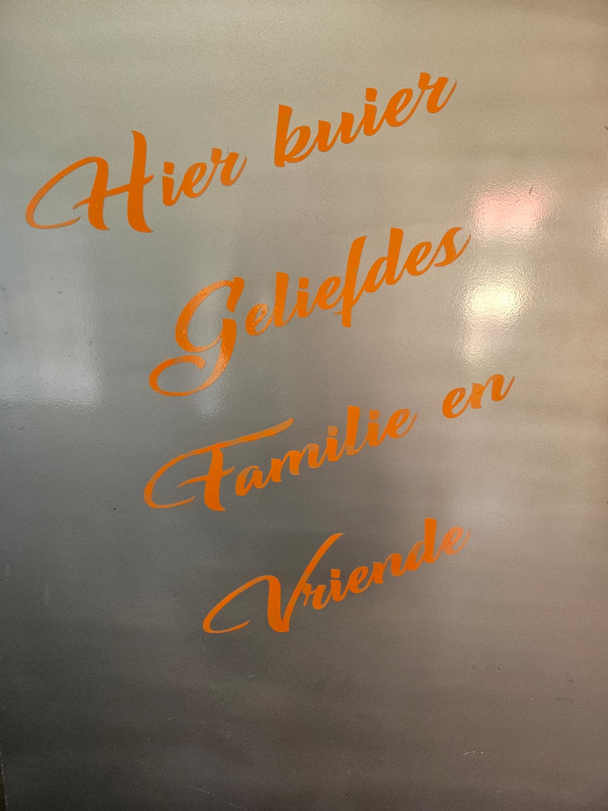 Hier Kuier Vriende Familie en Geliefdes - Vinyl Decal