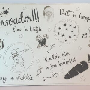 Kersvader koekie bord