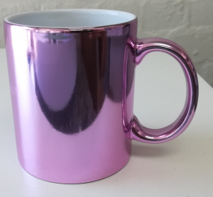Metallic Pink Mug + Personalization