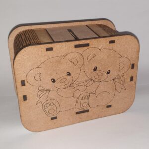 Laser cut money saver/piggy bank small