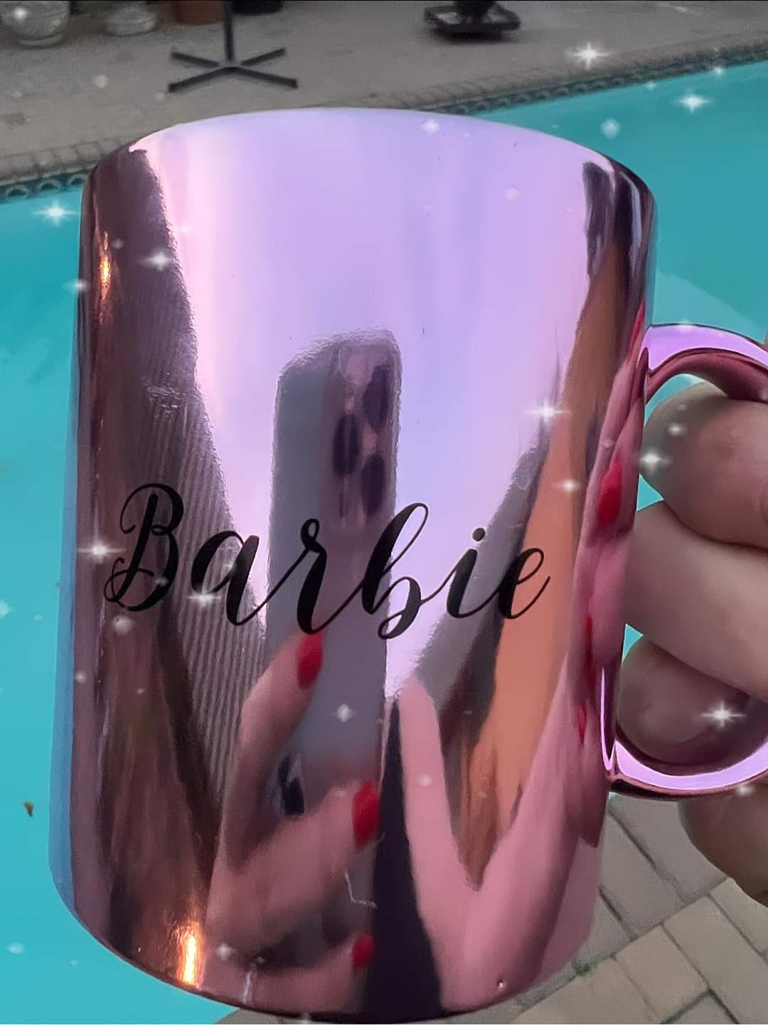 Metallic Pink Mug + Personalization - Image 2