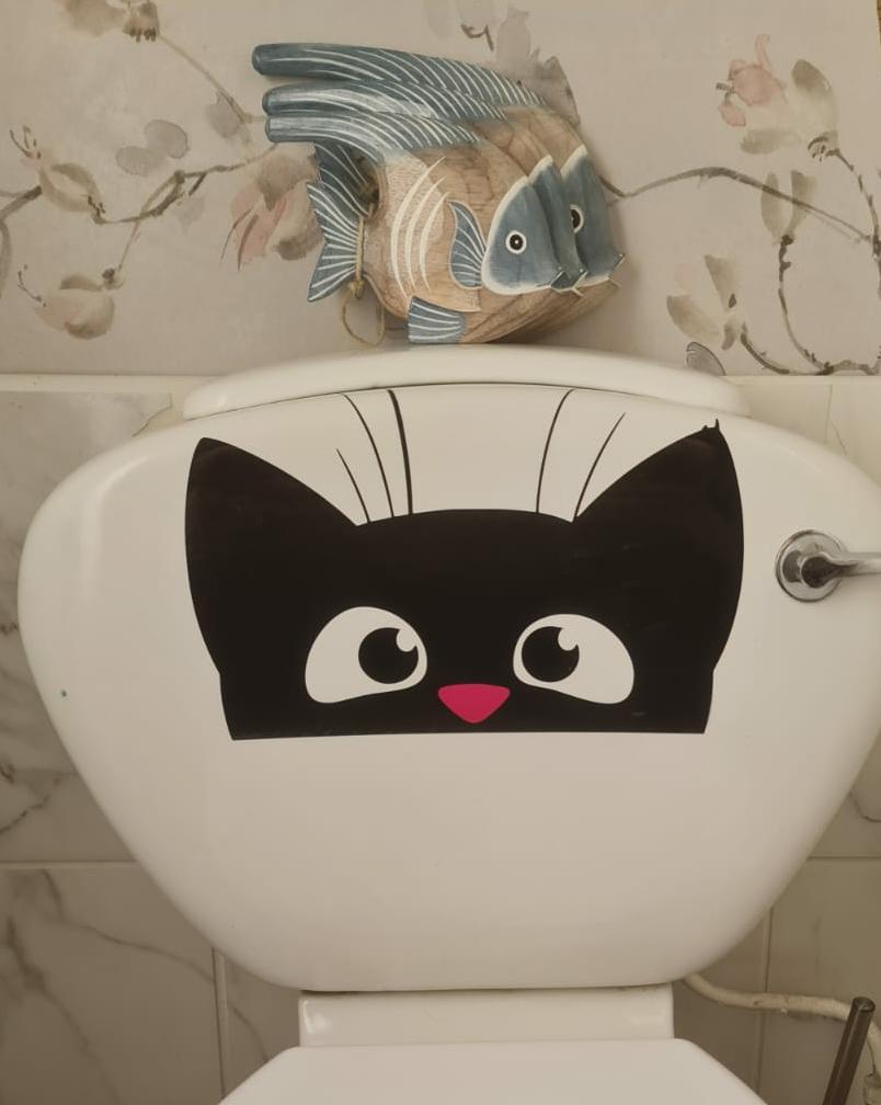 Peeking Cat Decor - Vinyl Decals