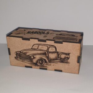 Personalized vintage car birthday gift box