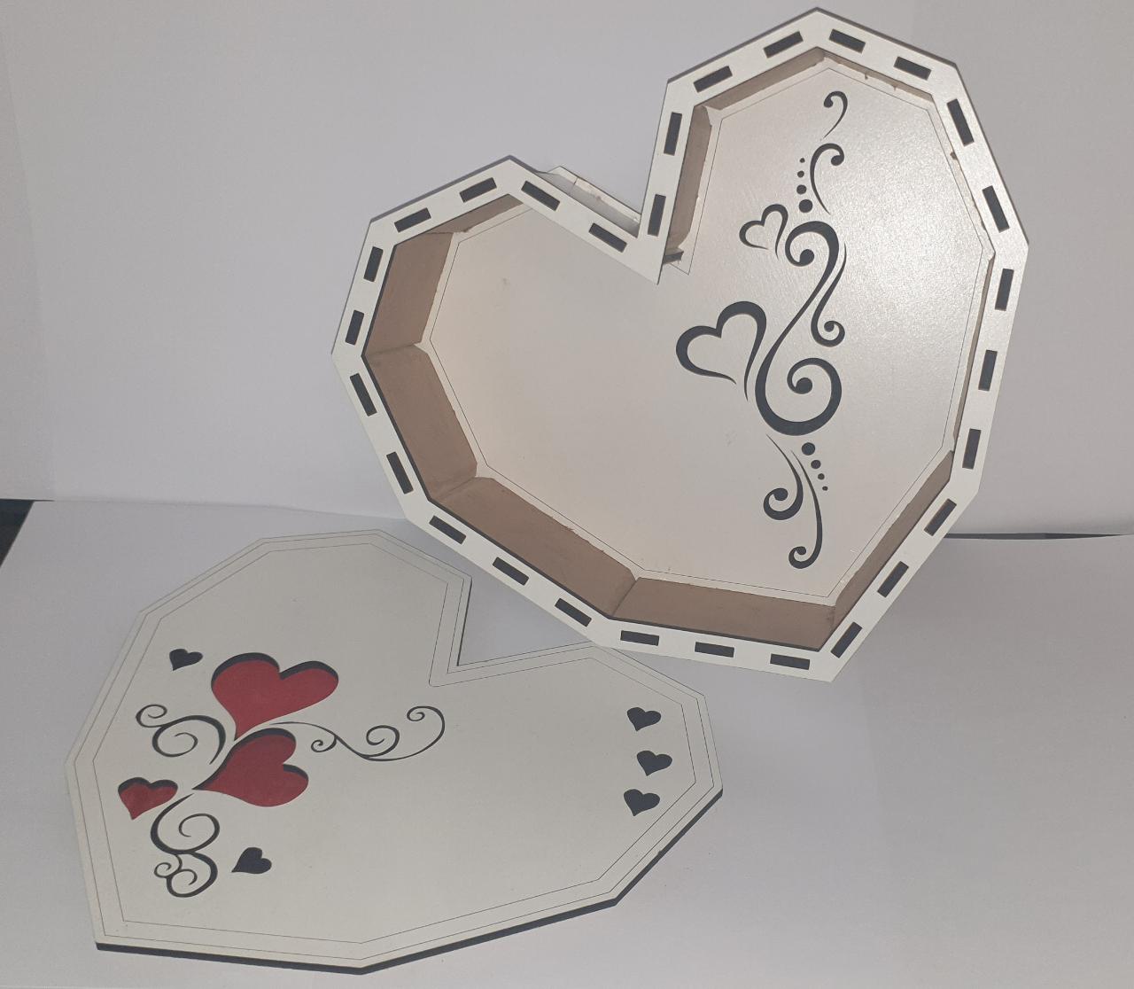 White Heart Gift Box - Valentine