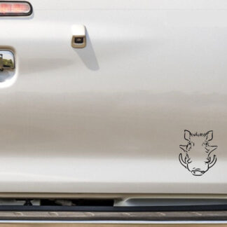 vlakvark bakkie vinyl decal