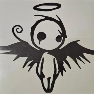 gothic fallen angel of death vinyl decal
