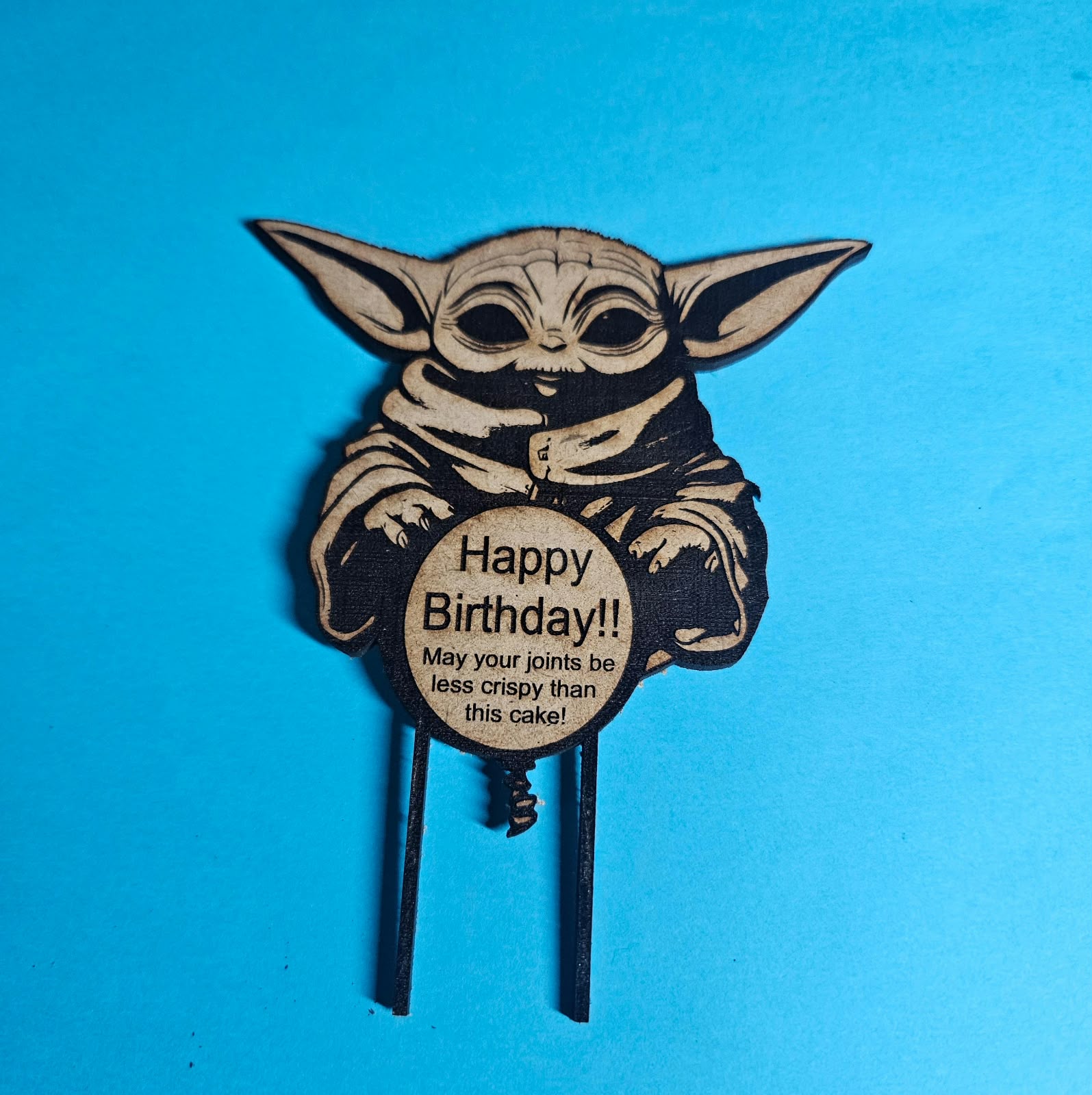 baby yoda (grogu) cake topper